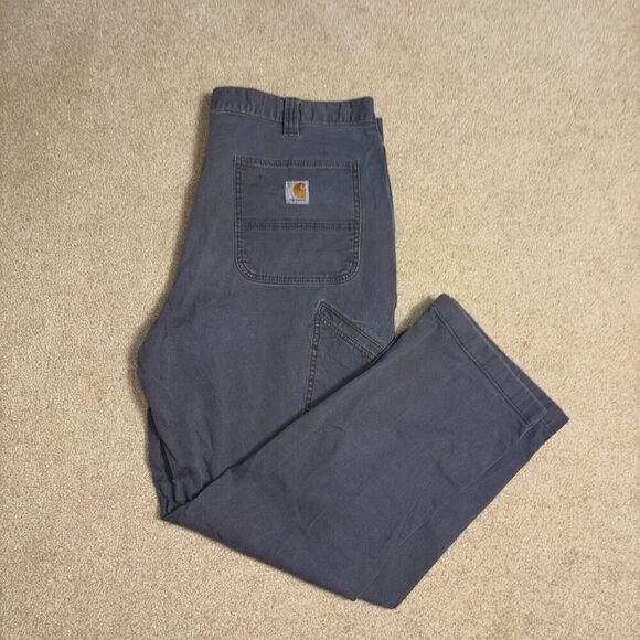 Carhartt Pants Mens Size 36x28* Gray Rugged Flex Relaxed Fit Canvas 102291-039 - Picture 1 of 11